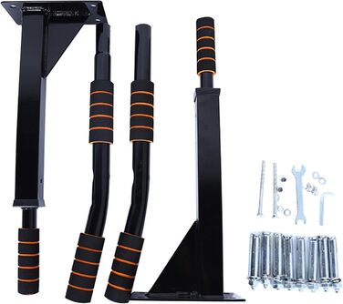 Стійка для підтягувань QZWGZ Bar Mount Heavy Duty - до 200 кг, регулювання висоти, нековзні ручки, для дому та спортзалу