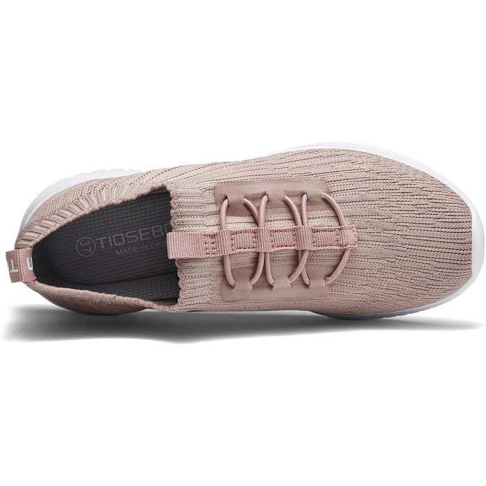 Жіночі кеди TIOSEBON slip-on, бежеві, 36 EU - легкі дихаючі кросівки для прогулянок та спорту