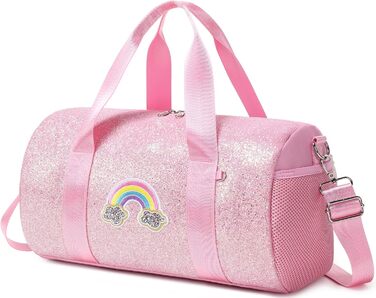 Дитяча танцювальна сумка Jumpopack з блискітками, райдужна, для балету, плавання, через плече