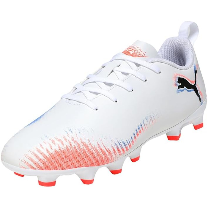 Дитячі футбольні бутси PUMA Future 8 Play FG/AG Jr - біло-червоно-чорні