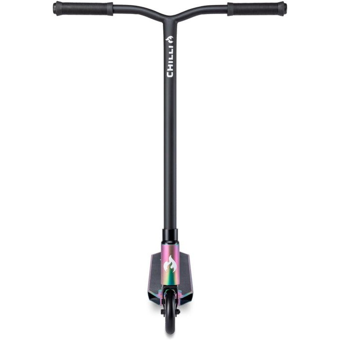 Трюковий самокат Chilli Pro Scooter Rocky, 82 см, 110 мм PU колеса, ABEC 9, матовий неохром, для початківців