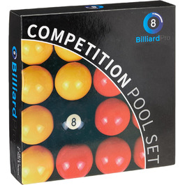 Набір більярдних куль Billiard Pro, 2 дюйми, червоні та жовті, універсальні