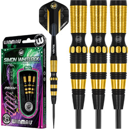 WINMAU Simon Whitlock Dynamic Special Edition 21 г Професійні вольфрамові дротики з крилами та стрижнями