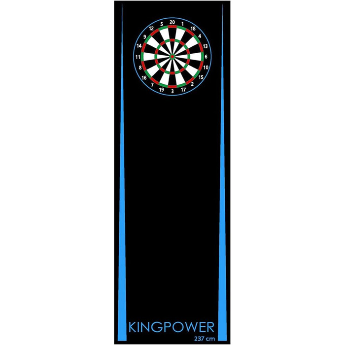 Килимок для дартсу Kingpower 237x80 см, гумовий, з лінією кидка, захист підлоги, аксесуари для дротиків, різні дизайни, Design 9