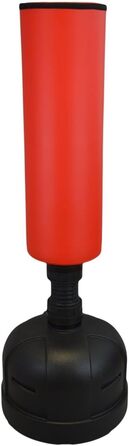 Стендовий боксерський мішок Eco Red 174 см, чорний-червоний, з наповнюваною основою, до 90 кг, для боксу, кікбоксингу, фітнесу, тренувань вдома