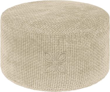 Крісло для медитації Cushy™ Meditationskissen – кругле, 15 см, з наповнювачем з пшениці, для медитації та релаксації, Made in Germany, Miracle Vanilla