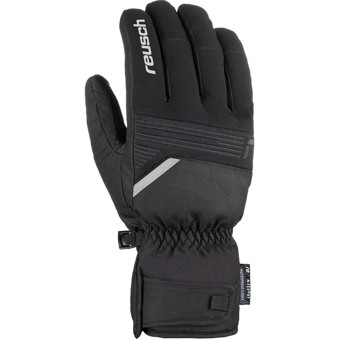 Чоловічі зимові рукавички Reusch Bradley R-tex (чорний/білий, розмір 6.5)