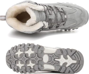 Зимові черевики для жінок ARRIGO BELLO - тепле взуття для роботи та прогулянок на вулиці, розмір 36-41 (Сірий)