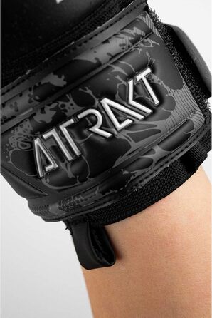 Воротарські рукавички Reusch Attrakt Infinity Junior чорні, дитячі, з відмінним зчепленням, внутрішній шов, розмір 6