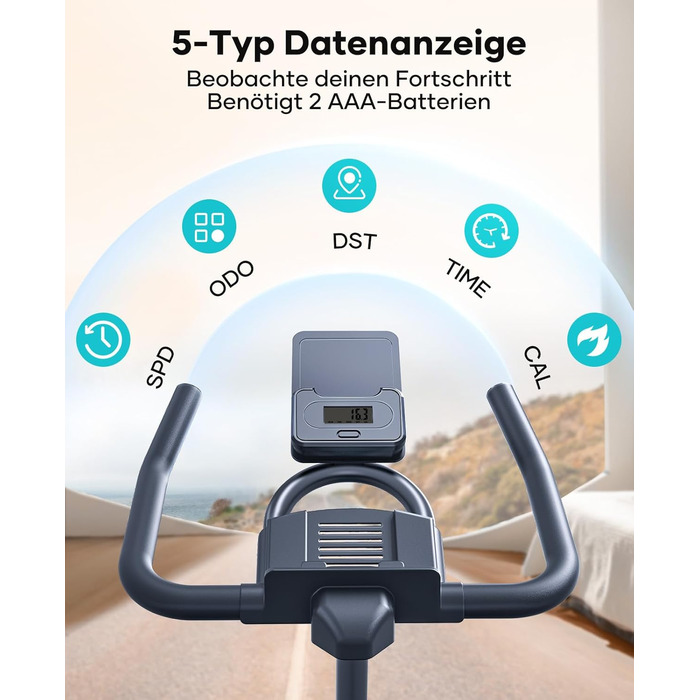 Велотренажер Heimtrainer 2025 з додатком, амортизацією, до 160 кг, регульованим опором, тихий спінінг байк для дому з LCD-дисплеєм і комфортним сидінням