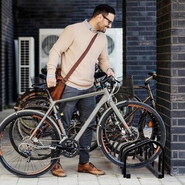 Підставка для велосипедів Relaxdays на 3 велосипеда, сталева, антрацитова