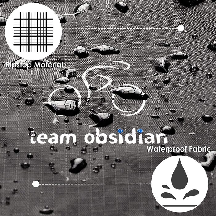 Чохол для велосипеда Team Obsidian Ripstop, водонепроникний, для зберігання або транспортування, підходить для 1-3 велосипедів (L — 1 велосипед)
