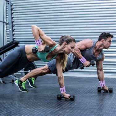 Набір обтяжувачів для зап'ястя та кісточок, регульовані (2 шт., 0.45 кг) Силіконові браслети для фітнесу, ходьби, йоги, пілатесу (фіолетовий)