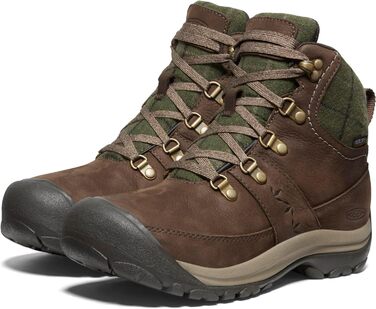 Черевики зимові KEEN Kaci 3 Mid Waterproof для жінок (35 EU, Dark Earth Green Plaid)