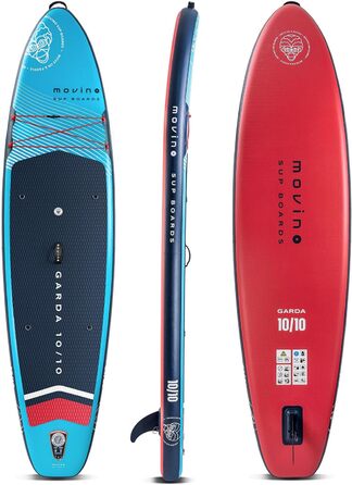 Надувний SUP-борд Movino Garda Allround 10'10' - комплект для SUP-серфінгу, 330 см (блакитний/червоний)