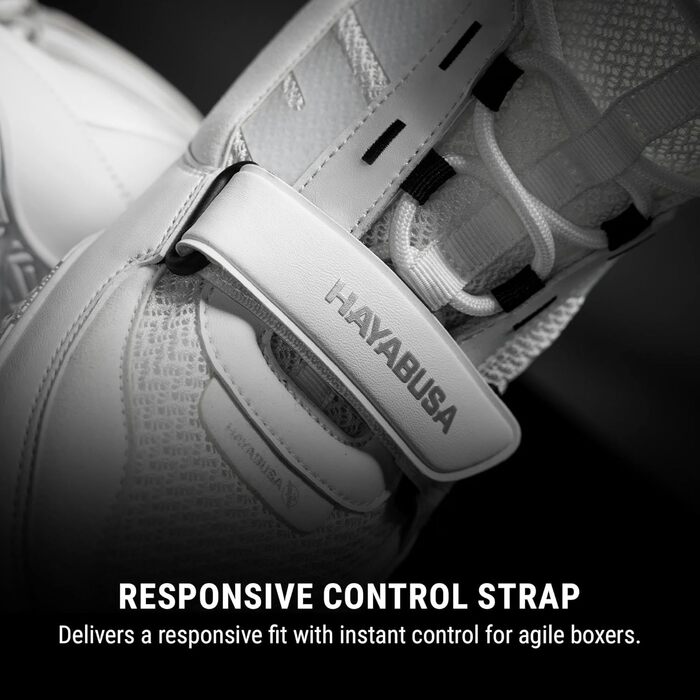 Боксерські черевики Hayabusa Strike Boxschuhe для жінок та чоловіків (38.5 EU, білий, Opulenter Garten)