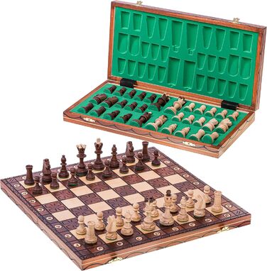 Дитячі шахи JUNIOR LUX 41x41 см – дерев'яні фігури та дошка