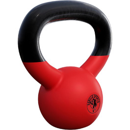 Kettlebell GORILLA SPORTS 2-32 кг, чавунний, вініловий, для фітнесу та силових тренувань