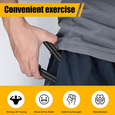 Набір з 4 еластичних тренажерів для рук та пальців, регулювання опору 22.5-90 кг, для спортсменів та відновлення, неслизьке покриття
