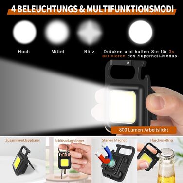 Торч Shadowhawk XHM77.2: Тактичний ліхтар LED, 500000 люмен, водонепроникний, USB зарядка, для кемпінгу та надзвичайних ситуацій