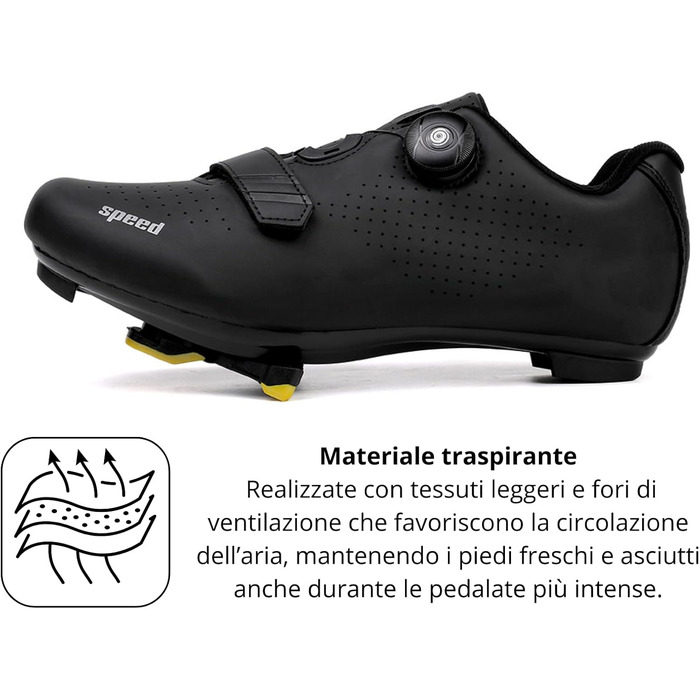 Велотуфлі Msport для чоловіків та жінок – дихаючі велотуфлі, сумісні з Peloton, SPD, SPD-SL та Look Delta педальними системами, 43 EU N04