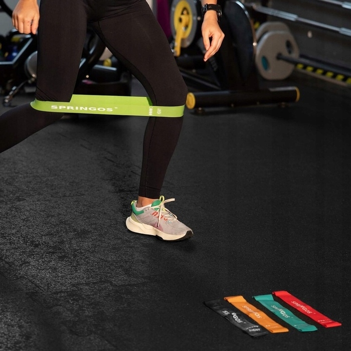 Набір з 5 фітнес-резинок Mini Power Band для розтяжки та тренувань, 1-25 кг