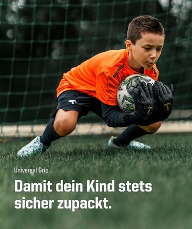 Воротарські рукавички T1TAN Rebel Junior для дітей 4-6 років, чорно-білі, розмір 4 (5-6 років)