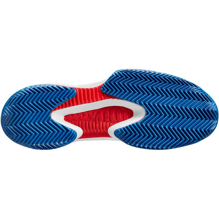 Тенісне взуття Wilson KAOS Swift 1.5 Clay для чоловіків (46 2/3 EU, білий, блакитний, червоний Wilson)