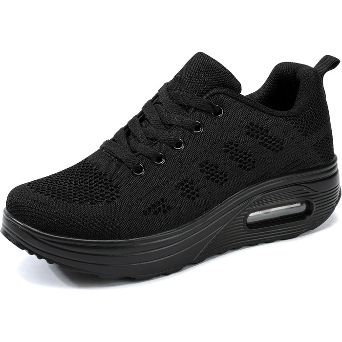 Жіночі бігові кросівки AHICO - легкі, дихаючі, для бігу та активного відпочинку, сітка, чорний колір, 38 EU