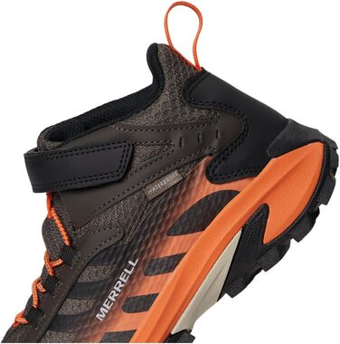 Черевики Merrell Moab Speed 2 Mid Waterproof з альтернативною застібкою (33 EU, Gunsmoke Orange)