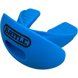 Захист губ Battle Oxygen з регульованим ремінцем - футбольний та спортивний капу, максимальна подача кисню, універсальний розмір, світло-блакитний
