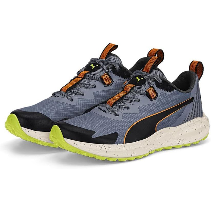 Кросівки Puma Unisex Twitch Runner Trail для трейлраннінгу (45 EU, Evening Sky Orange Brick Puma Black)