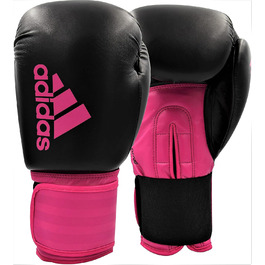 Боксерські рукавички adidas Hybrid 100 Dynamic Fit, чорні/рожеві, 8 oz