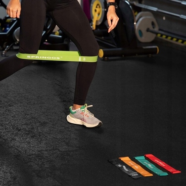 Набір з 5 фітнес-резинок Mini Power Band для розтяжки та тренувань, 1-25 кг