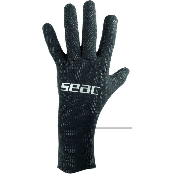 Рукавички для дайвінгу SEAC Ultraflex 2 мм з неопрену, чорні, для дайвінгу та підводного полювання
