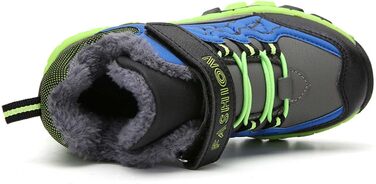 Дитячі зимові черевики Meidiastra для ходьби та трекінгу: теплі, водонепроникні, з підошвою, що не ковзає, для хлопчиків та дівчаток, розмір EU 30-40, зелені