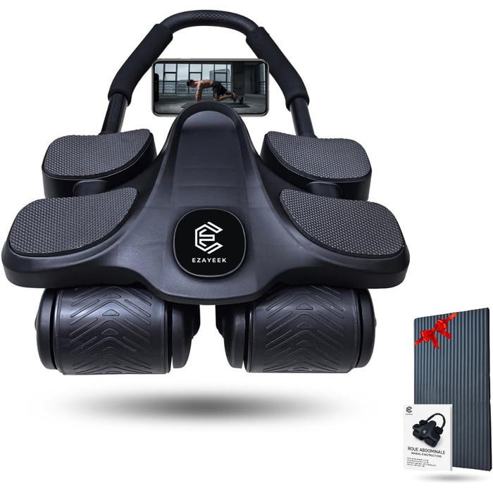 Ролер для пресу (ролер для живота) - тренажер для дому для чоловіків та жінок. Ролер для пресу, фітнес-обладнання для дому.