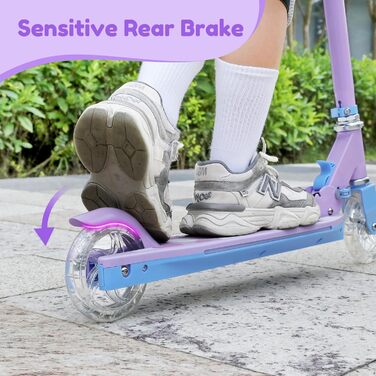 Самокат дитячий TONBUX Roller Kinder 6 років з підсвіткою, регульована висота, складаний, для дітей 5-12 років