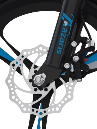 Дитячий велосипед 16 дюймів з дисковими гальмами, допоміжними колесами, амортизатором, захисним кожухом та LED-ліхтариком