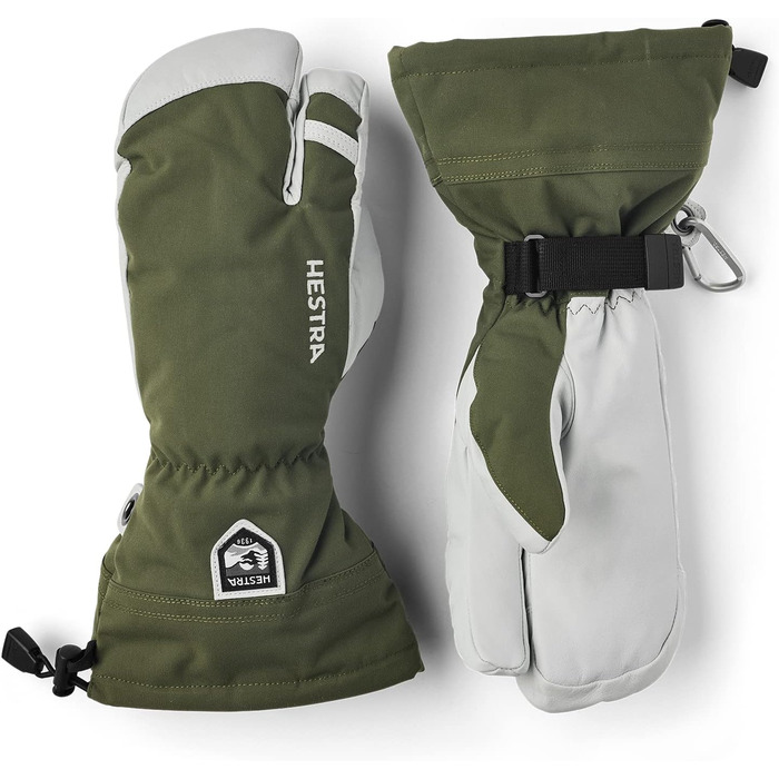 Рукавиці Hestra Army Leather Heli Ski для холодної погоди, оливкові, розмір 9