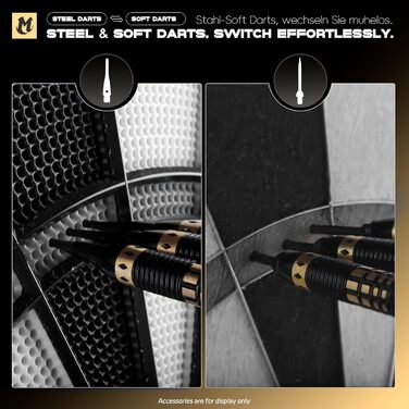 Дарти сталеві професійні 21г (3 шт.) з металевими наконечниками, алюмінієвими стеблами та пір'ями - набір для гри в дартс