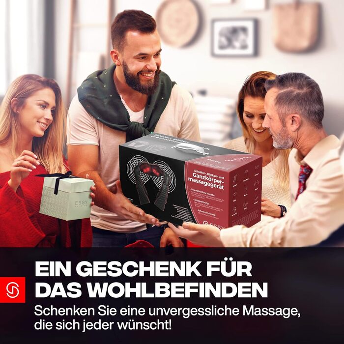 Масажер для шиї та спини з підігрівом Shiatsu Neck Relax - розслаблення м'язів шиї, спини та плечей