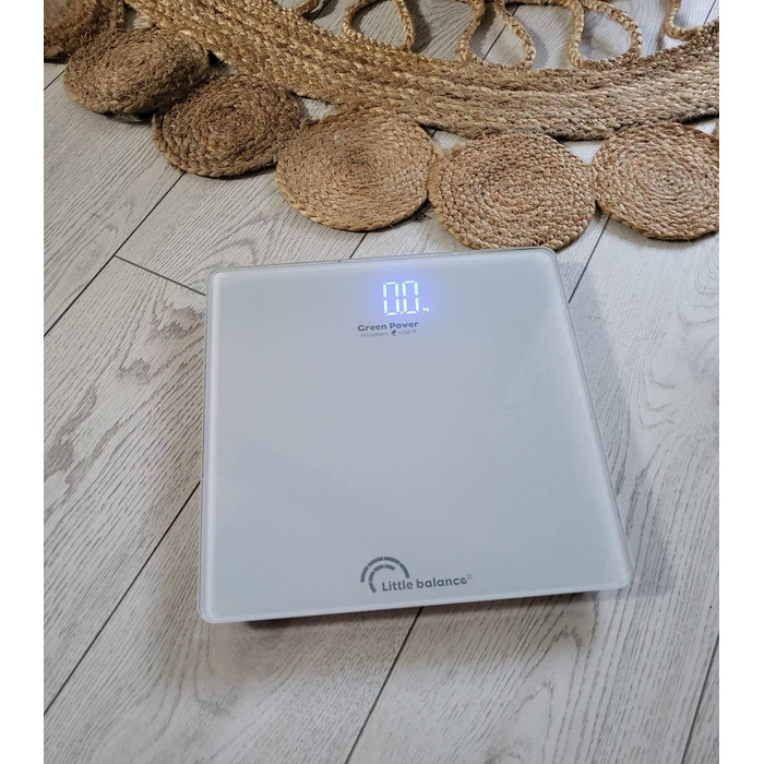 Ваги для людей LITTLE BALANCE 8656 Blue Tech USB-R, без батарей, перезаряджувані, USB, ремонтопридатні, до 200 кг, білі