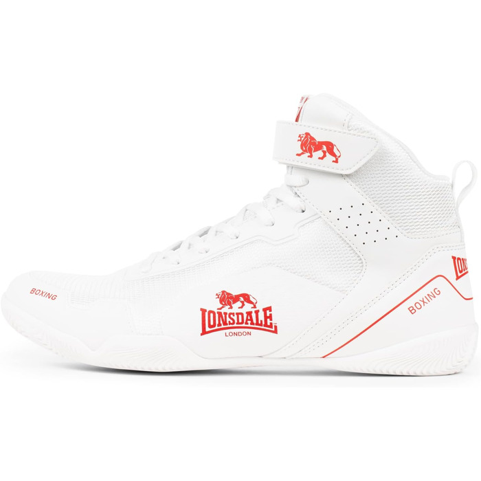 Боксерські боксерки Lonsdale Rufford біло-червоні (41 EU)