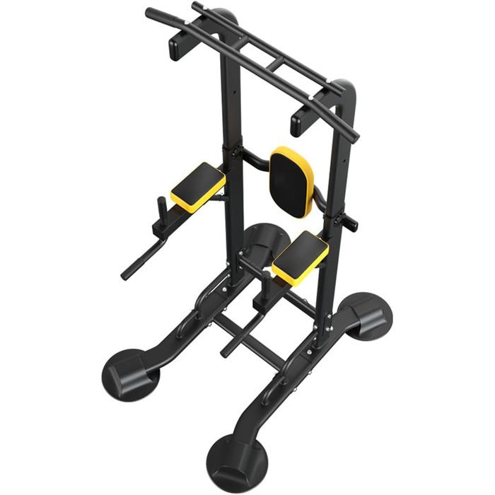 Станція для підтягувань та віджимань, турнік-стенд, тренажер для дому, чорний, 660 lbs