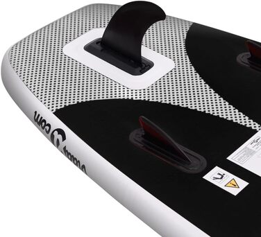 Надувна SUP-дошка для дорослих vidaXL, 330x76x10 см, чорна, комплект для сапсерфінгу з веслом