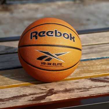 Баскетбольний м'яч Reebok Hi Vis Elite, офіційний розмір, композитна шкіра, нековзкий, з насосом і голкою, серія VR-3K