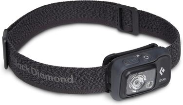 Black Diamond COSMO 350 – LED налобний ліхтар з червоним світлом для активного відпочинку та спорту Graphite, універсальний розмір