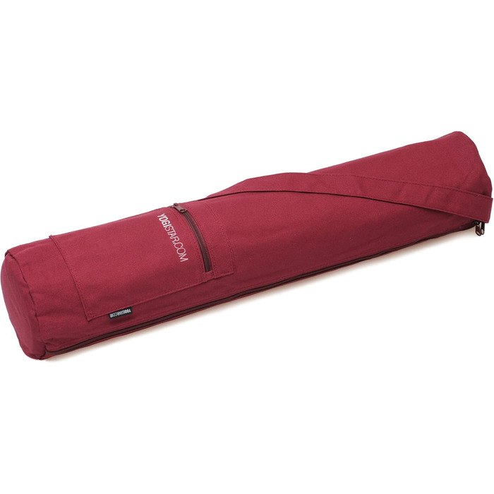 Сумка для йоги Yogistar Yogibag Basic на блискавці, бавовна, 65 см, бордо