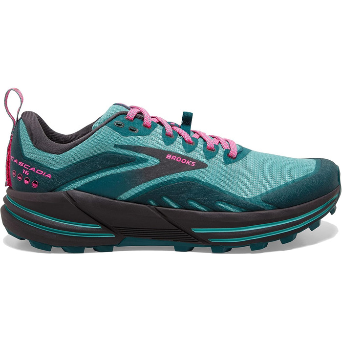 Brooks Cascadia 16: жіночі трейлраннінгові кросівки, 37.5 EU, блакитно-рожеві